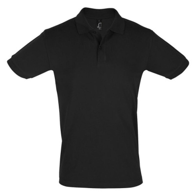 Поло "Perfect Men", черный_2XL, 100% х/б, 180г/м2
