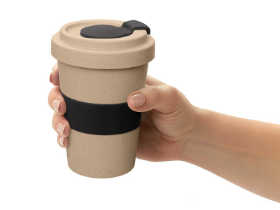 Стакан из пшеничного волокна Flava, черный