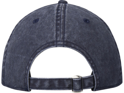 Графтон 6-панельная промытая кепка, темно-синий