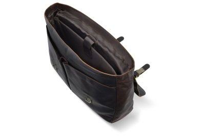 Портфель KLONDIKE RUSH «Louis»,натуральная кожа в темно-коричневом цвете, 40 х 30 х 10 см