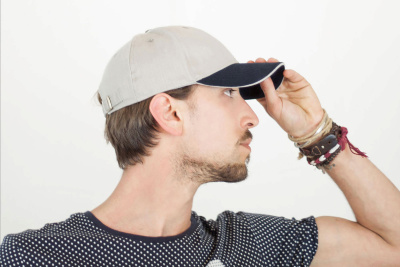 Бейсболка "LIBERTY SANDWICH",6 клиньев,сэндвич,метал.застежка, красный,т-синий,100% хлопок;250г/м2