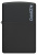 Зажигалка ZIPPO Логотип с черным матовым покрытием | Logo Black Matte, латунь/сталь, чёрная, матовая, 38x13x57мм