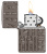 Зажигалка ZIPPO Reverse Carve с покрытием Black Ice®, латунь/сталь, чёрная, глянцевая, 38x13x57 мм
