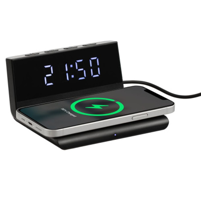 Станция беспроводной зарядки с часами Electron, ver.2