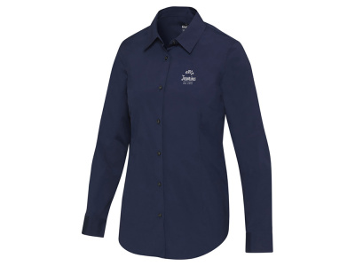 Carnelian женская рубашка из поплина - Navy Blue , размер XL