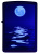 Зажигалка ZIPPO Закат луны с покрытием черный свет | Moon Sunset Black Light, латунь/сталь, чёрная, матовая, 38x13x57 мм