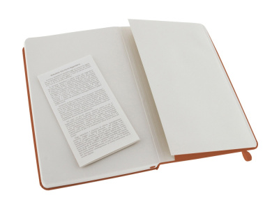 Записная книжка Moleskine Classic (в линейку) в твердой обложке, Large (13х21см), оранжевый коралл , размер A5