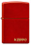 Зажигалка ZIPPO Логотип с металлизированным красным покрытием | Logo Metallic Red, латунь/сталь, красная, матовая, 38x13x57 мм Зажигалка ZIPPO Логотип с металлизированным красным покрытием | Logo Metallic Red, латунь/сталь, красная, матовая, 38x13x57 мм