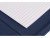 Портфолио А4 из RPET на молнии Harvey, 40 л FSC бумаги, синий