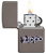 Зажигалка ZIPPO Фирменный дизайн с покрытием черный лед | Zippo Design Black Ice®, латунь/сталь, чёрная, глянцевая, 38x13x57 мм