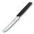 Нож столовый VICTORINOX Swiss Modern, волнистое лезвие 11 см с закруглённым кончиком, чёрный