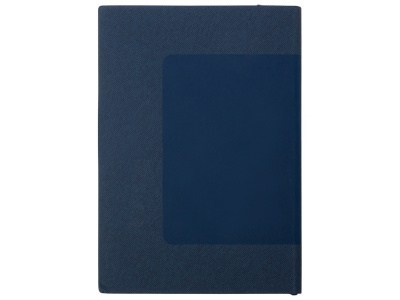 Бизнес блокнот Supreme с вставкой из софт-тача, гибкая обложка, 128 листов, синий