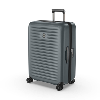 Чемодан VICTORINOX Airox Advanced, серо-синий матовый, 100% поликарбонат Makrolon, 46x29x69 см, 75 л