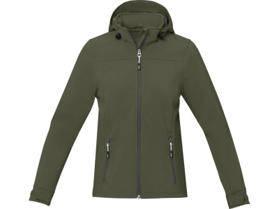 Куртка софтшел Ланглей женская, зеленый лесной , размер 2XL