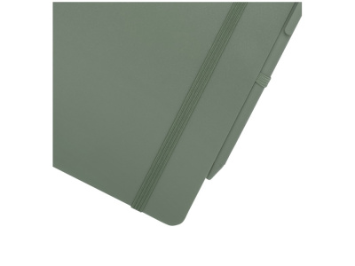 Блокнот Thalaasa формата А5 в твердой обложке из океанического пластика с шариковой ручкой - Зеленый яркий