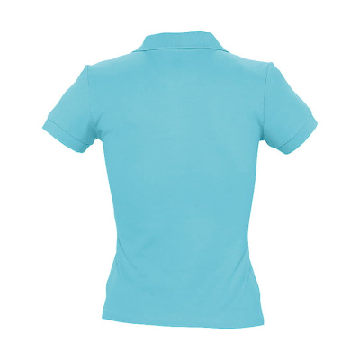 Поло "People", бирюзовый_2XL, 100% х/б, 210г/м2