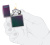 Зажигалка ZIPPO Логотип с зелено-фиолетовым покрытием | Logo Iridescent, латунь/сталь, фиолетовая, матовая, 38x13x57 мм