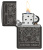 Зажигалка ZIPPO Wheel Of Fortune с покрытием High Polish Black, латунь/сталь, черная, глянцевая, 38x13x57 мм Зажигалка ZIPPO Wheel Of Fortune с покрытием High Polish Black, латунь/сталь, черная, глянцевая, 38x13x57 мм