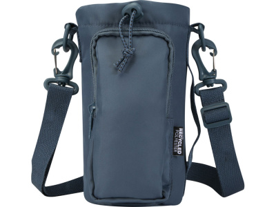 Трип Эви дорожная сумка для бутылок из переработанного материала объемом 2 л, серо-синий