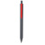 Пластиковая шариковая ручка Эрика из RABS, серый/красный