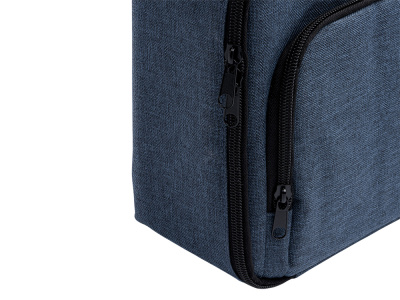 Сумка-холодильник из переработанного полиэстера Сотэк (SOTEK), меланжевый синий