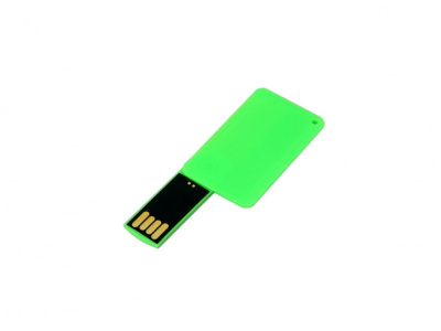 USB-флешка на 8 Гб в виде пластиковой карточки, зеленый , размер 8ГБ