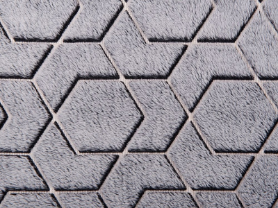Светящийся в темноте плед Lattice черный