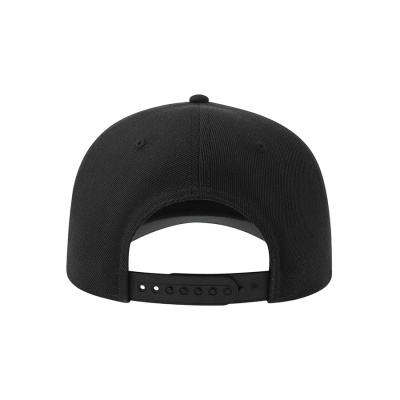 Бейсболка BEAT-S, 6 клиньев, пластиковая застежка, чёрный, 100%  переработанный полиэстер, 300 г/м2