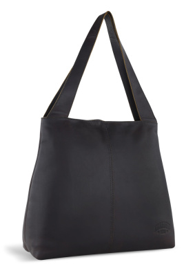 Сумка через плечо KLONDIKE RUSH «Katrina», натуральная кожа в темно-коричневом цвете, 43х31,5х12 см