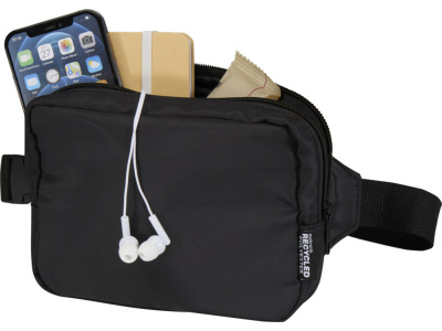 Трип Эви дорожная сумка через плечо из переработанного материала GRS объемом 1 л, черный