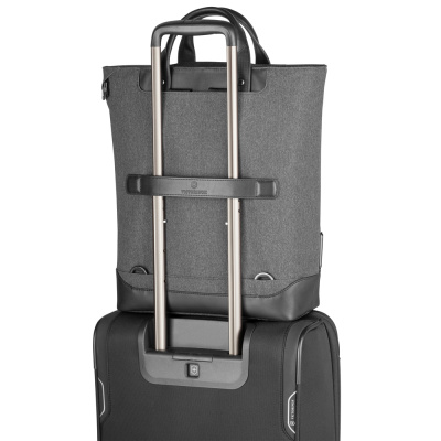 Сумка-рюкзак VICTORINOX Architecture Urban2 2-way Carry Tote 15'',серая,полиэстер/кожа,40x15x40см,20л