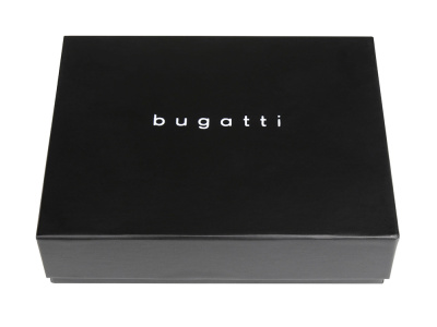 Портмоне BUGATTI ЧЕРНАЯ МАГИЯ | BLACK MAGIC, с защитой данных RFID, черное, натуральная кожа козы, 9х1х10 см