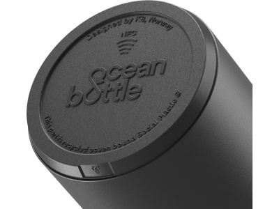 Бутылка для воды Ocean Bottle с вакуумной изоляцией объемом 750 мл, сплошной черный , размер 750 мл