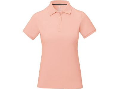 Calgary женская футболка-поло с коротким рукавом, pale blush pink , размер S