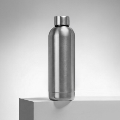 Вакуумная термобутылка Cask Waterline, 500 мл, серебристый глянцевый (P)