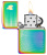 Зажигалка ZIPPO Точечная матрица с разноцветным покрытием | Dot Matrix Multi Color, латунь/сталь, разноцветная, глянцевая, 38x13x57 мм