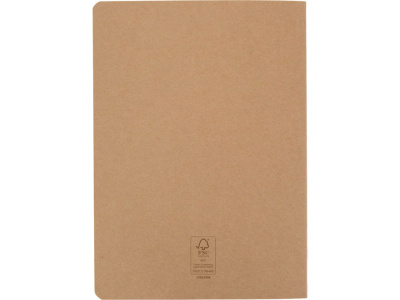 Slyk блокнот на сшивке из крафт-бумаги формата А5 с линованными страницами, натуральный , размер в линейку