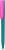 Ручка ZETA SOFT MIX Бирюзовая с розовым 1024.16.10