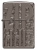 Зажигалка ZIPPO Reverse Carve с покрытием Black Ice®, латунь/сталь, чёрная, глянцевая, 38x13x57 мм