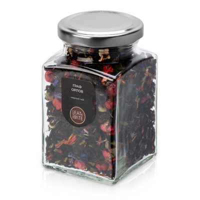 Чай черный, серия Bouquet, граф Орлов, стеклянная банка