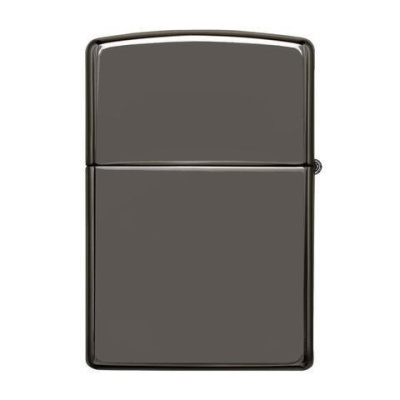 Зажигалка ZIPPO Classic с покрытием Black Ice®, латунь/сталь, чёрная, глянцевая, 38x13x57 мм