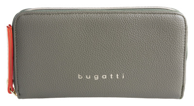 Кошелёк женский BUGATTI ЭЛЛА | ELLA, оливковый, полиуретан, 19х2х10 см