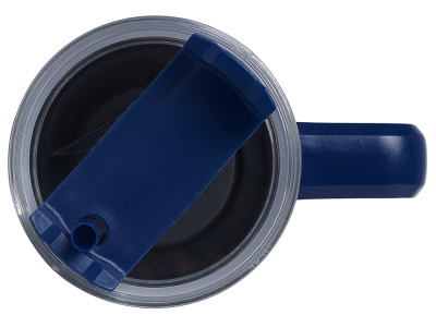 Термокружка Крэнстон с двойными стенками из переработанной нержавеющей стали, синий нейви