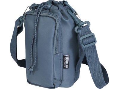 Трип Эви дорожная сумка для бутылок из переработанного материала объемом 2 л, серо-синий