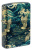 Зажигалка ZIPPO Eastern с покрытием 540 Tumbled Brass, латунь/сталь, зеленая, 38x13x57 мм