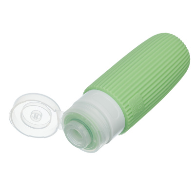 Дорожный набор бутылочек TORBER (4 пр.), силикон, салатовый