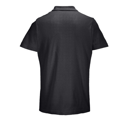 Рубашка-поло унисекс PULSE, чёрный, 2XL, 100% хлопок, 170 г/м2