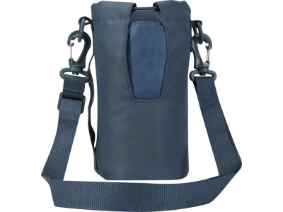 Трип Эви дорожная сумка для бутылок из переработанного материала объемом 2 л, серо-синий