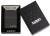 Зажигалка ZIPPO Classic с покрытием Ebony™, латунь/сталь, чёрная с логотипом, глянцевая, 38x13x57 мм