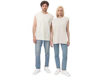 Майка оверсайз Berlin, унисекс, молочный , размер XL-2XL